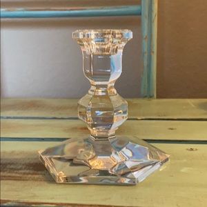 Val St Lambert Gardenia 5” Crystal Candlestick
